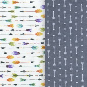 Two 30" pieces of Cotton Woven Arrow Fabric